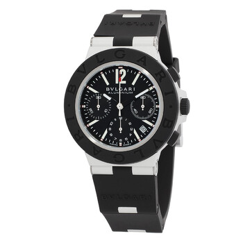 Bvlgari Chronograph Automatic Black Dial Unisex Watch 103471