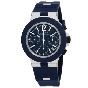 Bvlgari Aluminium Capri Edition Chronograph Automatic Blue Dial