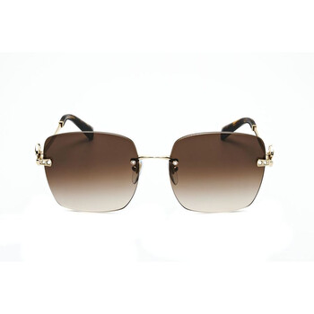 Brown Gradient Square Ladies Sunglasses BV6173B 278/13 58