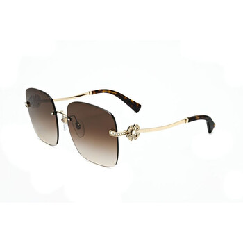Brown Gradient Square Ladies Sunglasses BV6173B 278/13 58