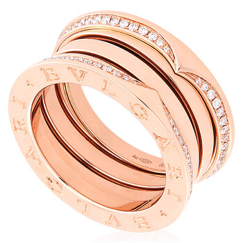 B.Zero1 18 Kt Rose Gold Three-Band Ring AN859441