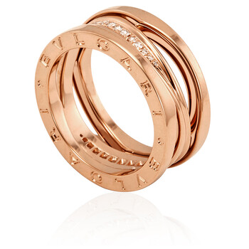 Bvlgari B.zero1 18 KT Rose Gold Ring , Size 57 348776