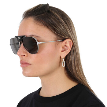 Dark Grey Pilot Unisex Sunglasses BV5061Q 400/B1 60