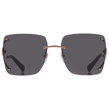 Dark Grey Square Ladies Sunglasses BV6190BD 201487 61