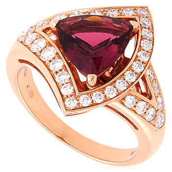 Divas Dream Openwork 18 Kt Rose Gold Ring, Size 56