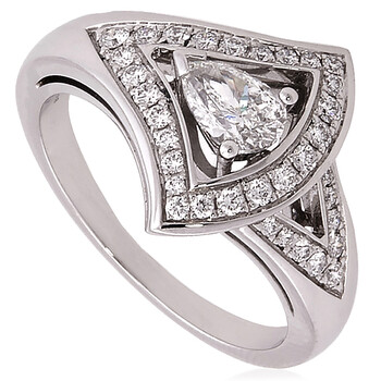 Divas Dream Openwork 18 Kt White Gold Ring an858342