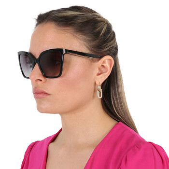 Grey Gradient Butterfly Ladies Sunglasses BV8253 501/8G 56