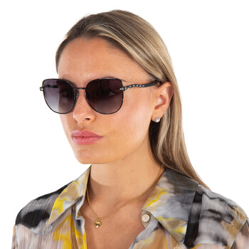 Grey Gradient Cat Eye Ladies Sunglasses BV6184B 20238G 56