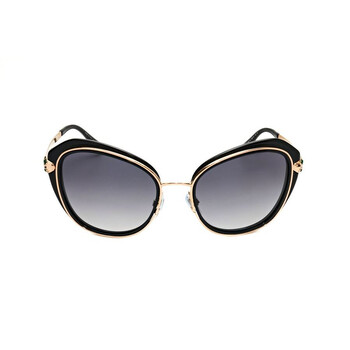 Bvlgari Ladies Black Cat Eye Sunglasses 0BV8186KB-5412T3