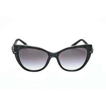 Bvlgari Ladies Black Cat Eye Sunglasses 0BV8186KB-5412T3