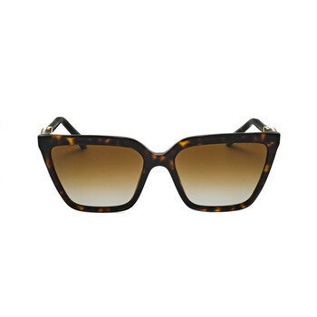 Ladies Black Cat Eye Sunglasses 0BV8255B-501/87