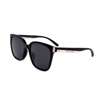 Ladies Black Shield Sunglasses 0BV8245F-501/87