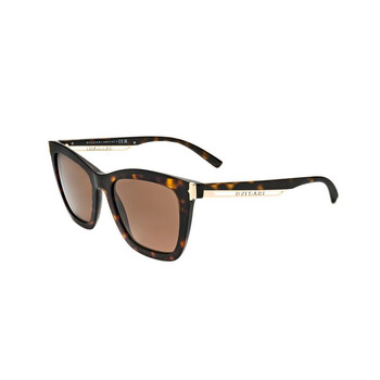Ladies Brown Rectangular Sunglasses 0BV8233-504/73
