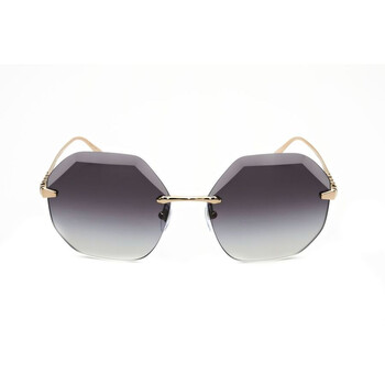 Ladies Gold Tone Geometric Sunglasses 0BV6187K-278/2A-2 Ladies Gold Tone Geometric Sunglasses 0BV6187K-278/2A-2