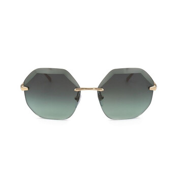 Bvlgari Ladies Gold Tone Geometric Sunglasses 0BV6187K-278  display picture 1