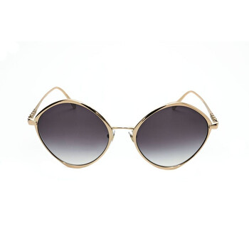 Bvlgari Ladies Gold Tone Round Sunglasses 0BV6169-20148G-2  display picture 2