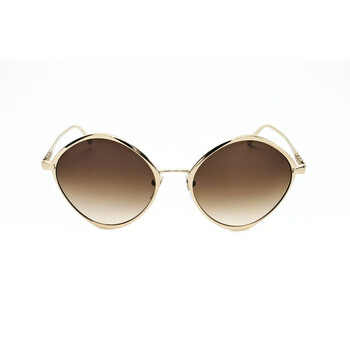 Bvlgari Brown Gradient Irregular Ladies Sunglasses BV6186K  display picture 2