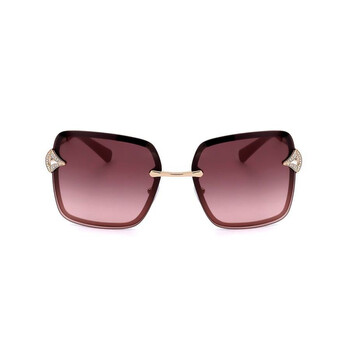 Ladies Pink Square Sunglasses 0BV6167B-20148G