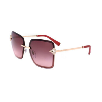 Ladies Pink Square Sunglasses 0BV6167B-20148G