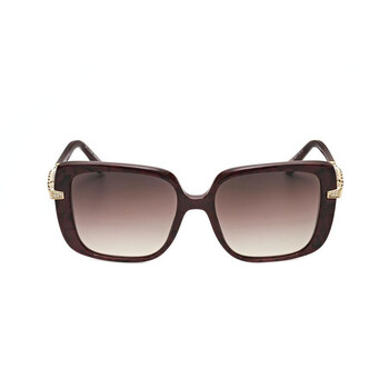 Ladies Purple Rectangular Sunglasses 0BV8237B-5500E2-2