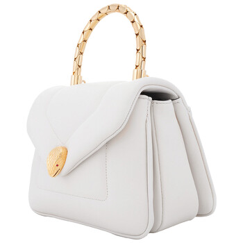 Ladies Serpenti Ivory Reverse Top Handle Handbag