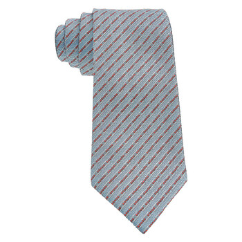 Bvlgari Light Blue Double Silk Tie 244654 - Jomashop