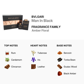 Man In Black by Bvlgari for Men - 2 Pc Gift Set 3.4oz EDP Spray, 0.5oz EDP Spray