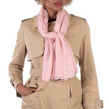 Pink Logomania Silk Maxi Stole 245356