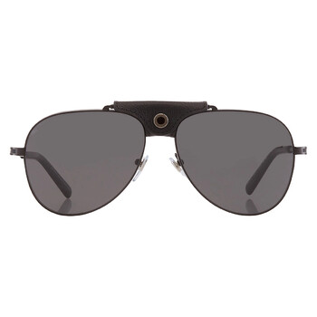 Polarized Grey Pilot Unisex Sunglasses BV5061Q 128/48 60