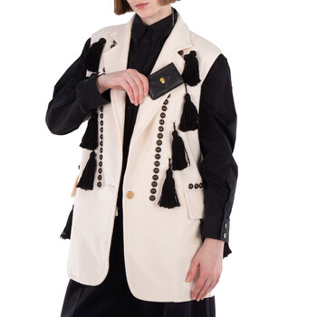 Serpenti Cabochon Leather Card Case