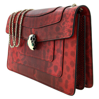 Serpenti Forever Shiny Karung Shoulder Bag