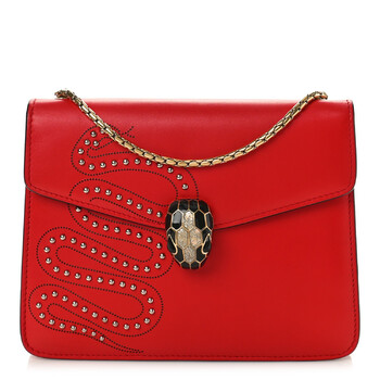 Serpenti Forever Studded Flap Shoulder Bag
