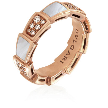 Serpenti Viper 18kt Rose Gold Ring AN858043