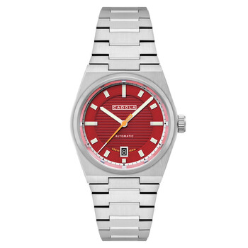 NWT Cadola Buxton Automatic Red Dial Men\'s Watch Marzand Red | Buxton Automatic – Cadola1946 main image 3