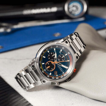 Surtees Chronograph Quartz Blue Dial Men's Watch CD-1028-22