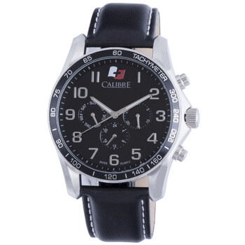 Buffalo Black Dial Black Leather Men's Watch SC-4B1-04-007
