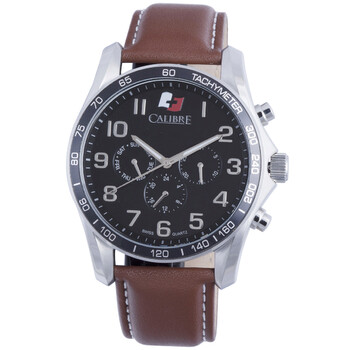 Buffalo Black Dial Brown Leather Men's Watch SC-4B1-04-007-1 SC-4B1-04-007.1