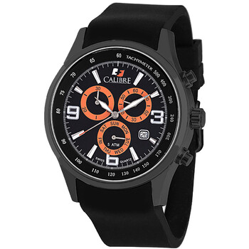 Mauler Black Dial Chronograph Black Rubber Men's Watch SC-4M1-13-007