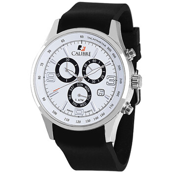 Mauler White Dial Chronograph Black Rubber Men's Watch SC-4M1-04-001 Mauler White Dial Chronograph Black Rubber Men's Watch SC-4M1-04-001