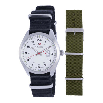 Trooper White Dial Black Canvas Men's Watch SC-4T1-04-001SC