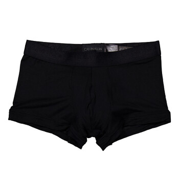 Black Solid Low-Rise Trunks, Size Small NB2454-UB1