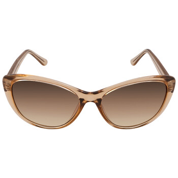 サングラス Cartier Cartier - CT0300S - 002 gold gold brown Cartier Panthere de Cartier Brown Cat Eye Ladies Sunglasses