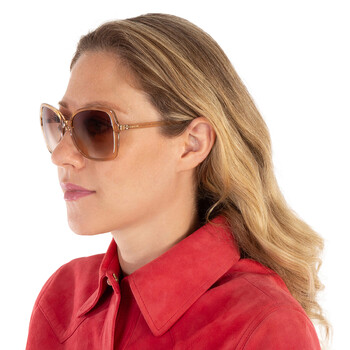 Brown Gradient Butterfly Ladies Sunglasses CK19561S 270 57