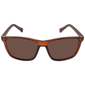 Brown Rectangular Men's Sunglasses CK19568S 210 58