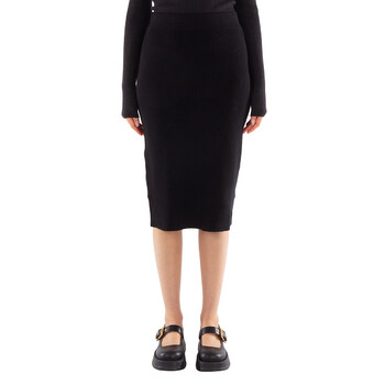 Balenciaga Black High-Waisted Midi Large Skirt, Brand Size