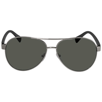 Burberry Scott Dark Grey Pilot Men's Sunglasses BE3135