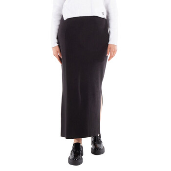Rotate Ladies Black Boucle Maxi Skirt, Brand Size 34 (US
