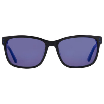 Ferragamo Salvatore Ferragamo Blue Rectangular Men's Sunglasses