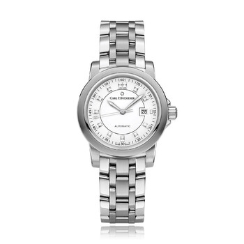 Patravi AutoDate Automatic White Dial Ladies Watch 00.10637.08.23.21