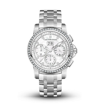 Patravi Chronodate Chronograph Automatic Diamond Watch 00.10611.08.74.33
